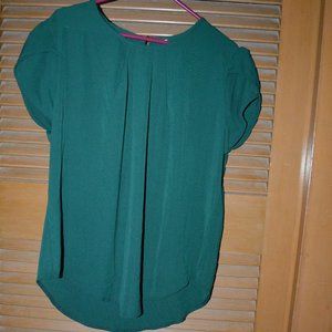 Emerald Green Formal Blouse 3XL (Fits like an XL)